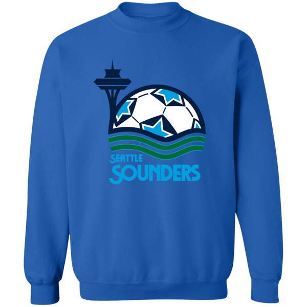 Seattle Sounders Sweatshirt Classic Crewneck NASL Soccer color Royal Blue