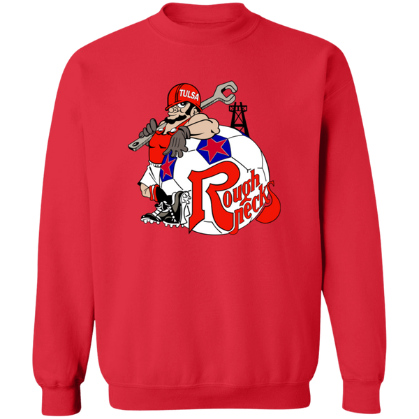Tulsa Roughnecks Sweatshirt Classic Crewneck NASL Soccer color Red
