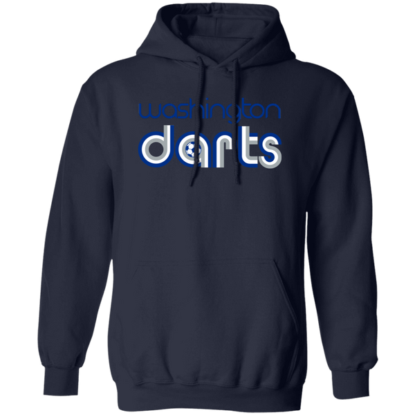 Washington Darts Hoodie Pullover Classic NASL Soccer color Navy Blue