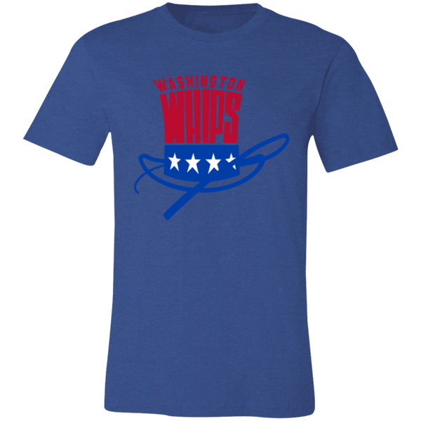 Washington Whips T-shirt Premium NASL Soccer color Heather Royal Blue