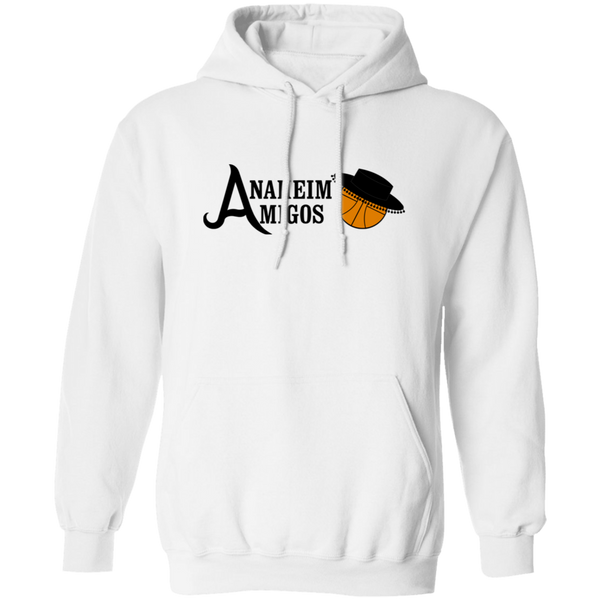 Anaheim Amigos Hoodie Pullover Classic ABA Basketball color White