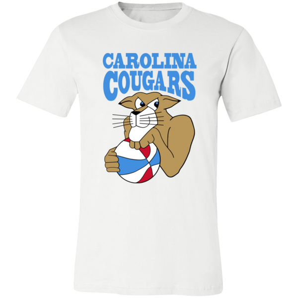 Carolina Cougars T-shirt Premium ABA Basketball color White