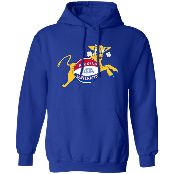 Houston Mavericks Hoodie Pullover Classic ABA Basketball color Royal Blue