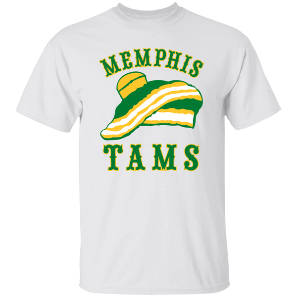 Memphis Tams T-shirt Classic ABA Basketball color White