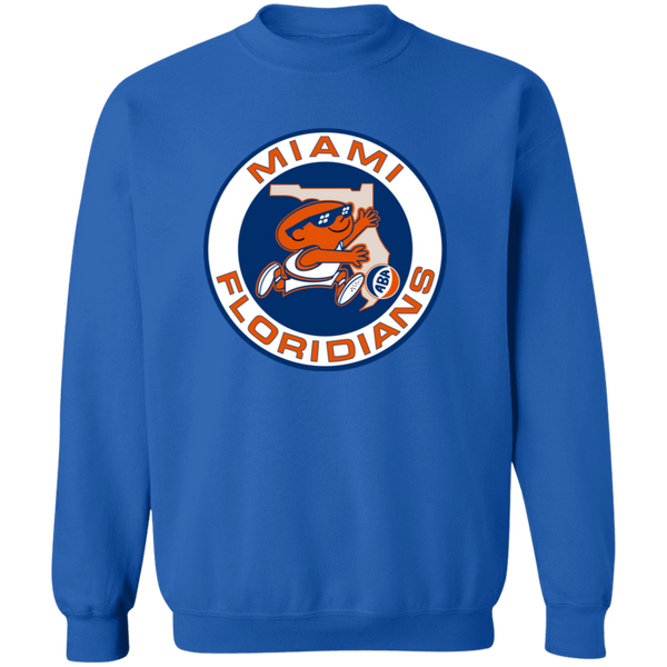 Miami Floridians Sweatshirt Classic Crewneck ABA Basketball color Royal Blue