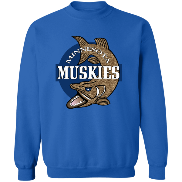 Minnesota Muskies Sweatshirt Classic Crewneck ABA Basketball color Royal Blue