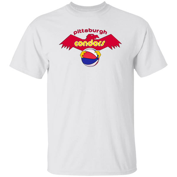Pittsburgh Condors T-shirt Classic ABA Basketball color White