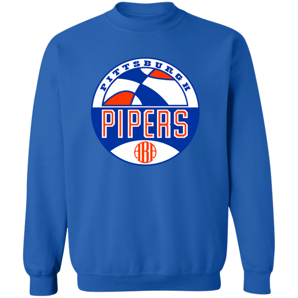 Pittsburgh Pipers Sweatshirt Classic Crewneck ABA Basketball color Royal Blue