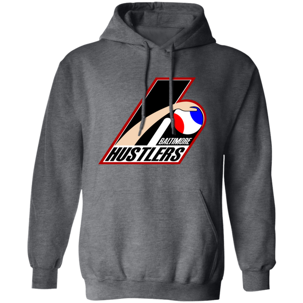 Baltimore Hustlers Hoodie Pullover Classic ABA Basketball color Dark Heather
