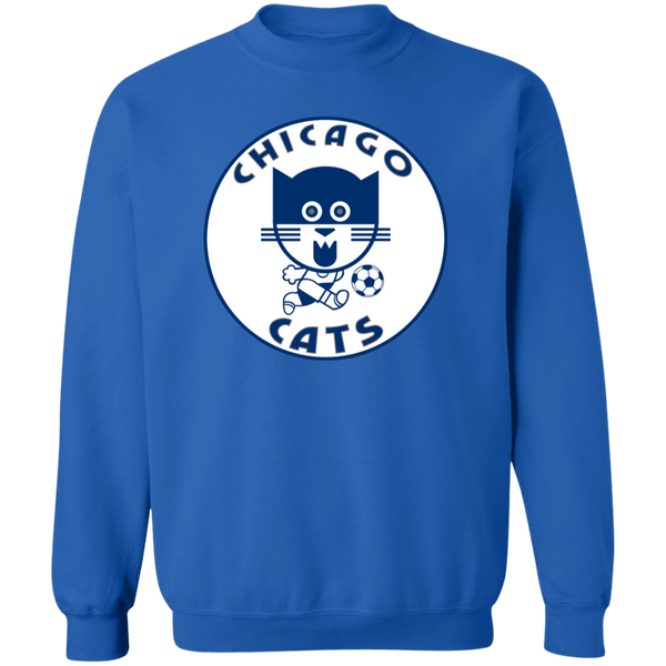 Chicago Cats Sweatshirt Classic Crewneck ASL Soccer color Royal Blue