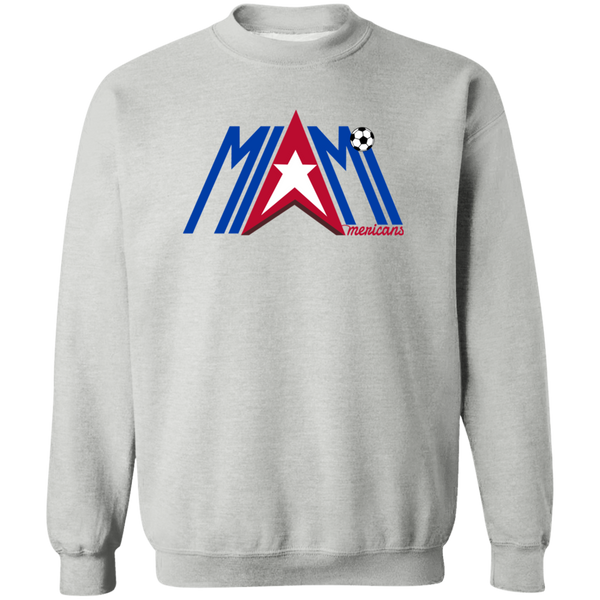 Miami Americans Sweatshirt Classic Crewneck ASL Soccer color Sport Grey