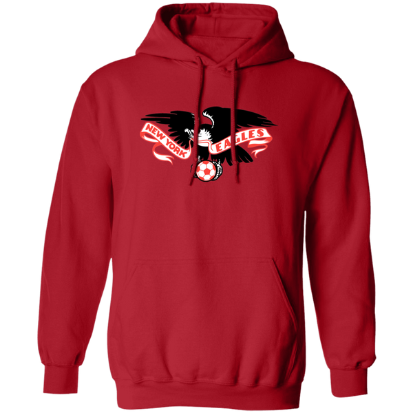 New York Eagles Hoodie Pullover Classic ASL Soccer color Red