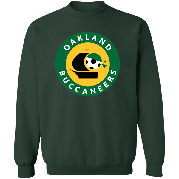 Oakland Buccaneers Sweatshirt Classic Crewneck ASL Soccer color Forest Green
