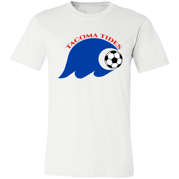 Tacoma Tides ASL T-shirt Premium American Soccer League Team Tee color White