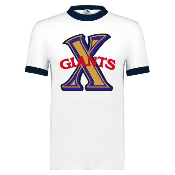 Cuban X-Giants T-shirt Ringer Negro League Baseball color White/Navy