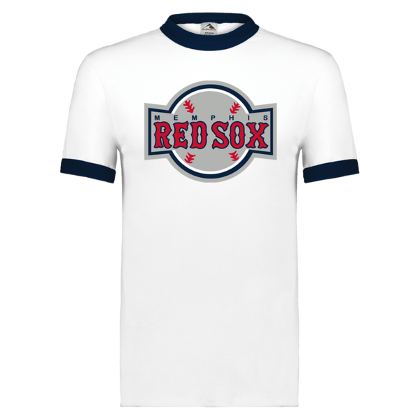 Memphis Red Sox T-shirt Ringer Negro League Baseball color White/Navy
