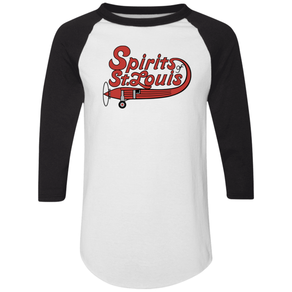 St. Louis Spirits Raglan Shirt ABA Basketball color White/Black