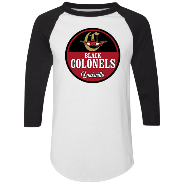 Louisville Black Colonels Raglan Shirt Negro League Baseball color White/Black