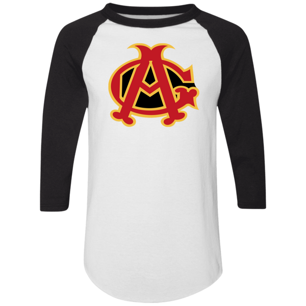 Chicago American Giants Raglan Shirt Negro League Baseball color White/Black