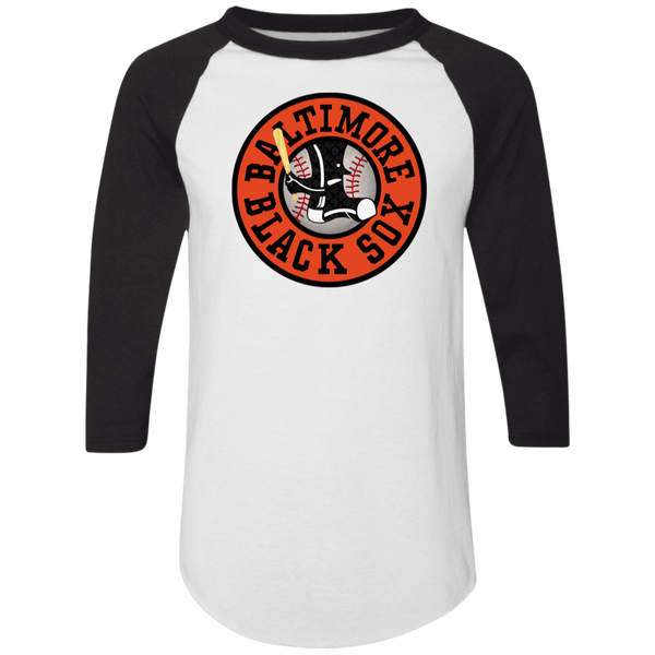 Baltimore Black Sox Raglan Shirt Negro League Baseball color White/Black