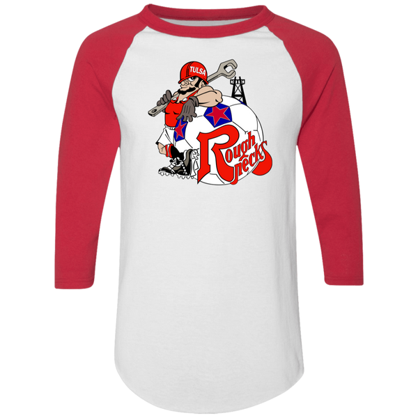 Tulsa Roughnecks Raglan Shirt NASL Soccer color White/Red