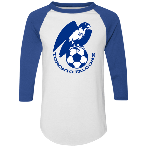 Toronto Falcons Raglan Shirt NASL Soccer color White/Royal Blue