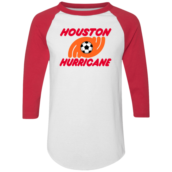 Houston Hurricane Raglan Shirt NASL Soccer color White/Red