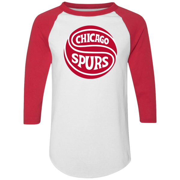 Chicago Spurs Raglan Shirt NASL Soccer color White/Red