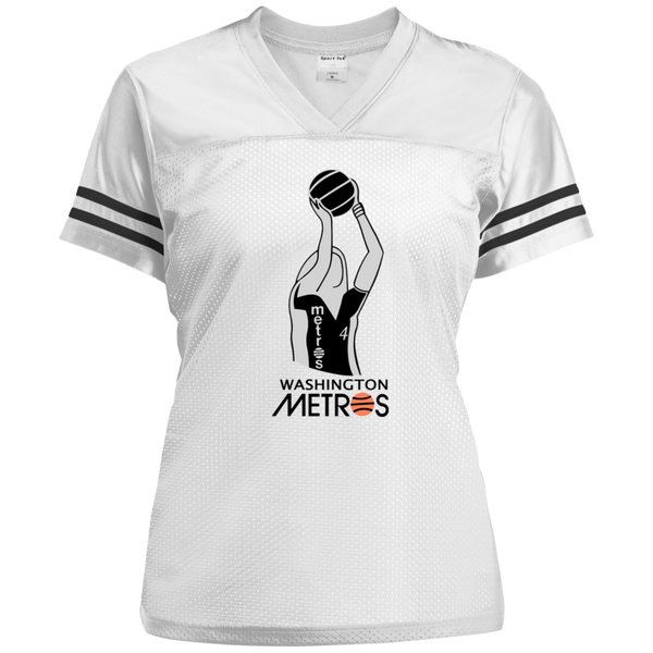 Washington Metros WBL Basketball Womens Replica Jersey color White/Black