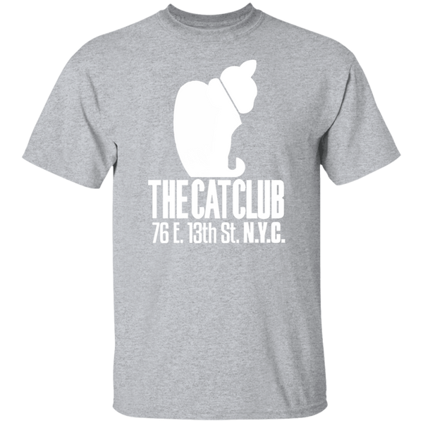 Cat Club T-shirt New York City Nightlife Fashion Apparel color Sport Grey