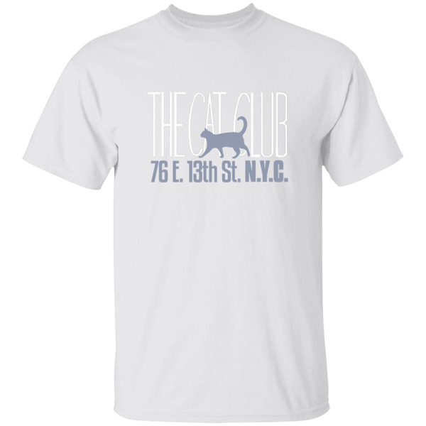 Cat Club T-shirt New York City Nightlife Fashion Apparel color White