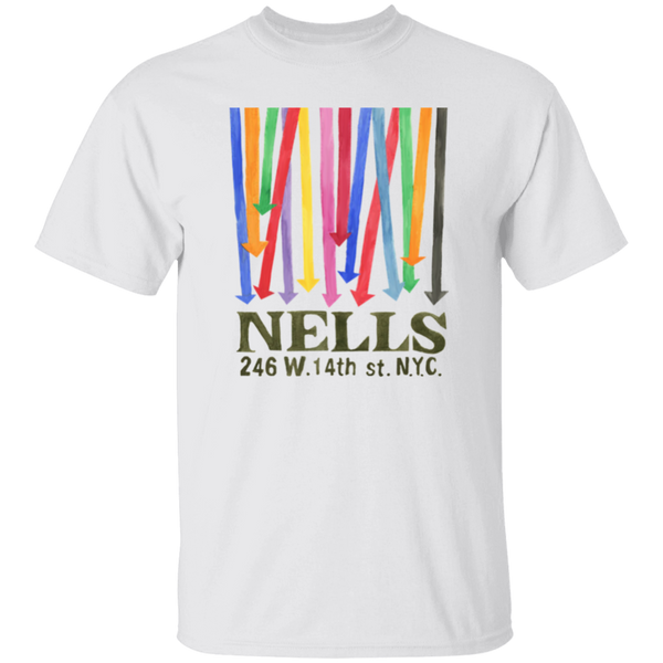 Nells Nightclub T-shirt New York City Nightlife Fashion Apparel color White