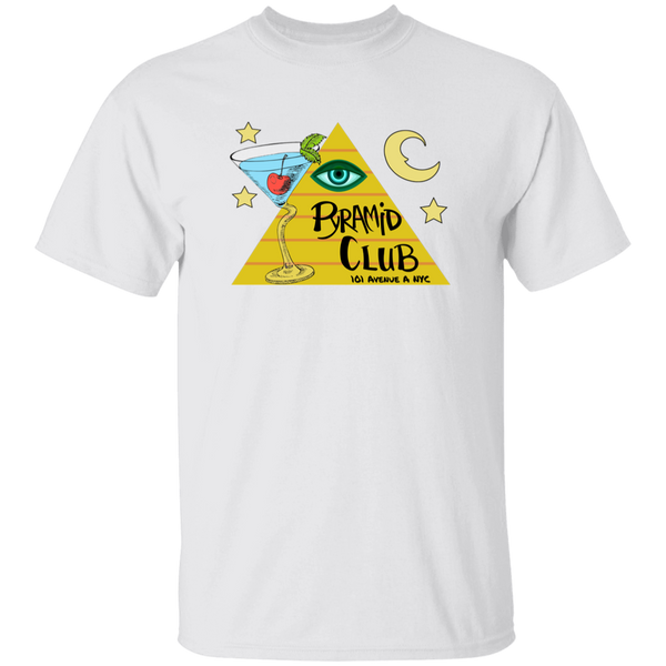 Pyramid Cocktail Lounge T-shirt New York City Nightlife Fashion Apparel color White