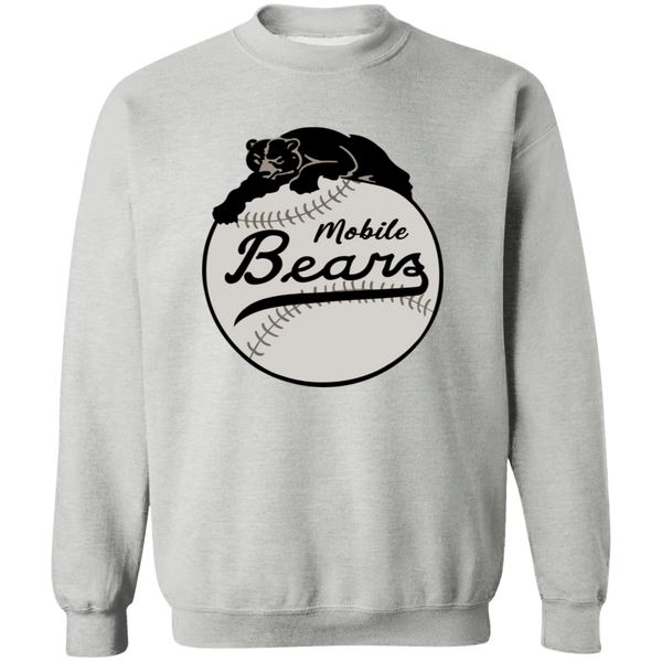 Mobile Black Bears Sweatshirt Crewneck Pullover Negro League Baseball color Sport Gray