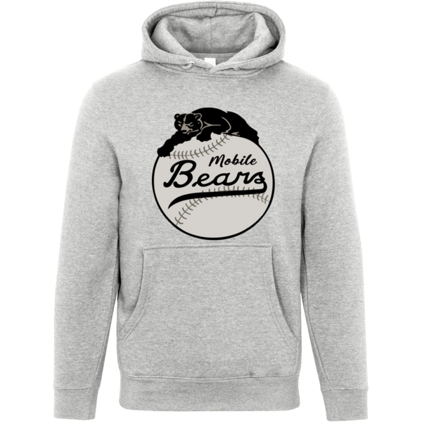 Mobile Black Bears Hoodie Pullover Premium Negro League Baseball color Sport Gray