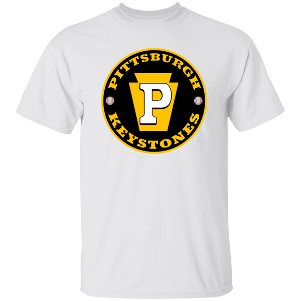 Pittsburgh Keystones T-shirt Negro League Baseball color White