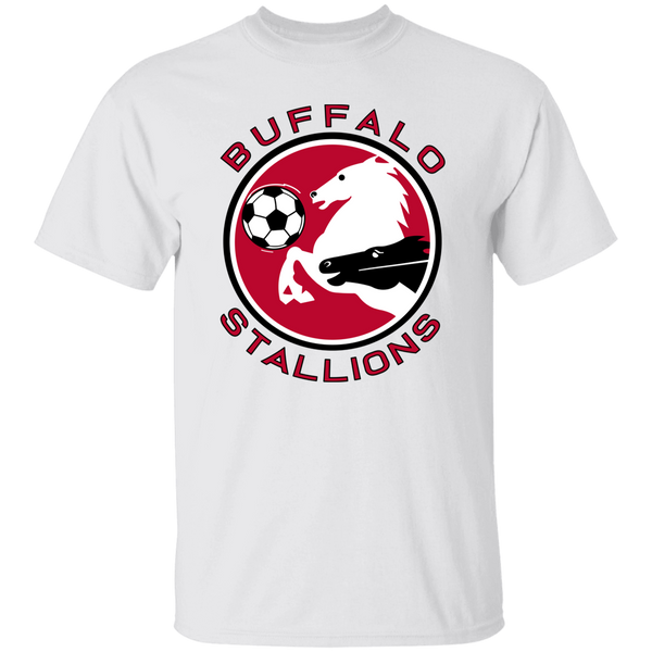 Buffalo Stallions MISL T-shirt Major Indoor Soccer League Team color White