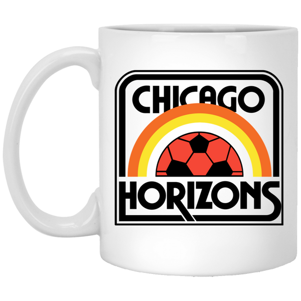 Chicago Horizons Mug 11oz White Glossy Ceramic MISL Soccer color White