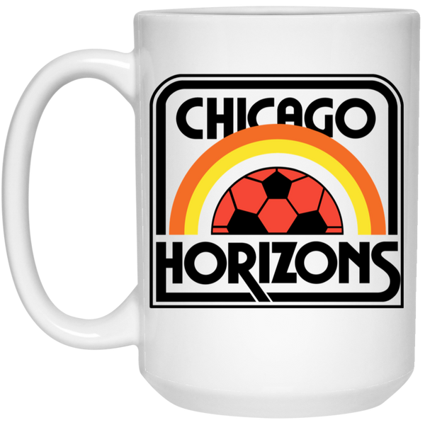 Chicago Horizons Mug 15oz Glossy Ceramic MISL Soccer color White