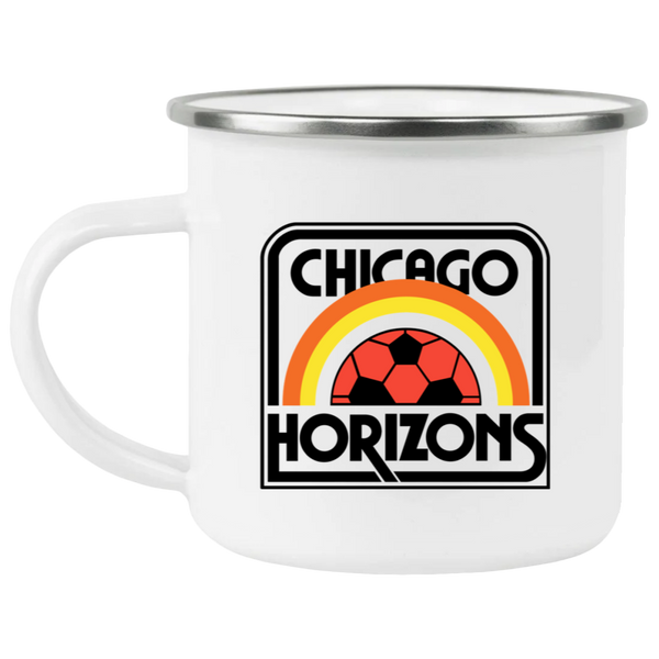 Chicago Horizons Camping Mug 12oz Enamel MISL Soccer