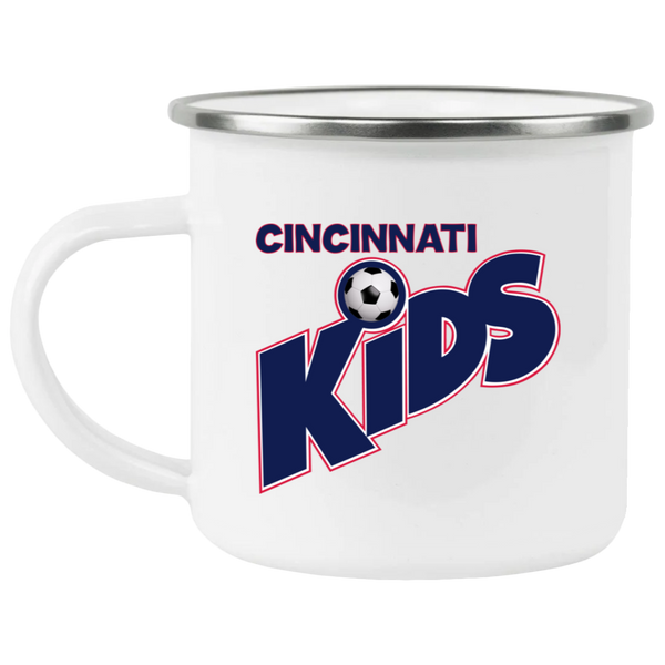 Cincinnati Kids Camping Mug 12oz Enamel MISL Soccer