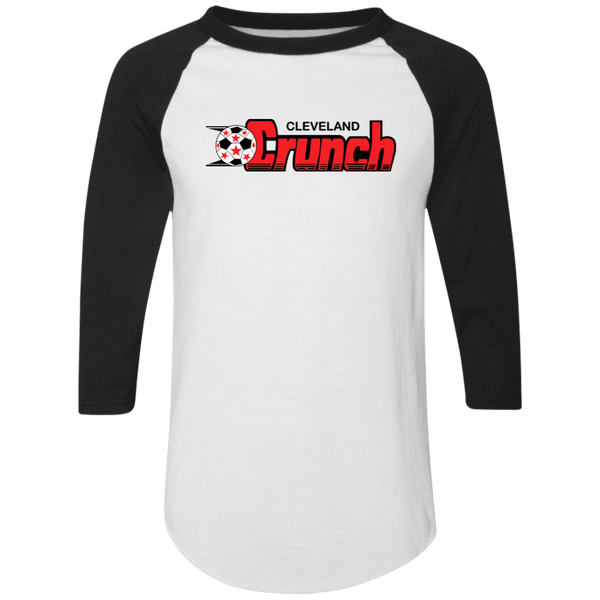 Cleveland Crunch Raglan Shirt Colorblock MISL Soccer color White/Black