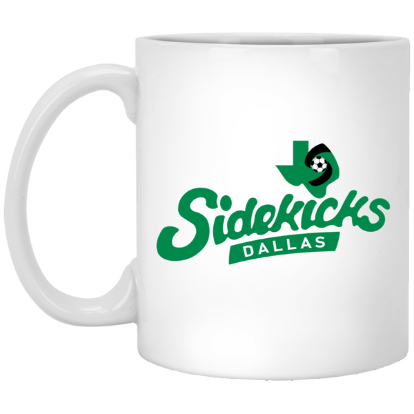 Dallas Sidekicks Mug 11oz White Glossy Ceramic MISL Soccer color White