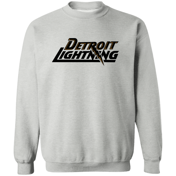 Detroit Lightning Sweatshirt Crewneck Pullover MISL Soccer color Sport Grey