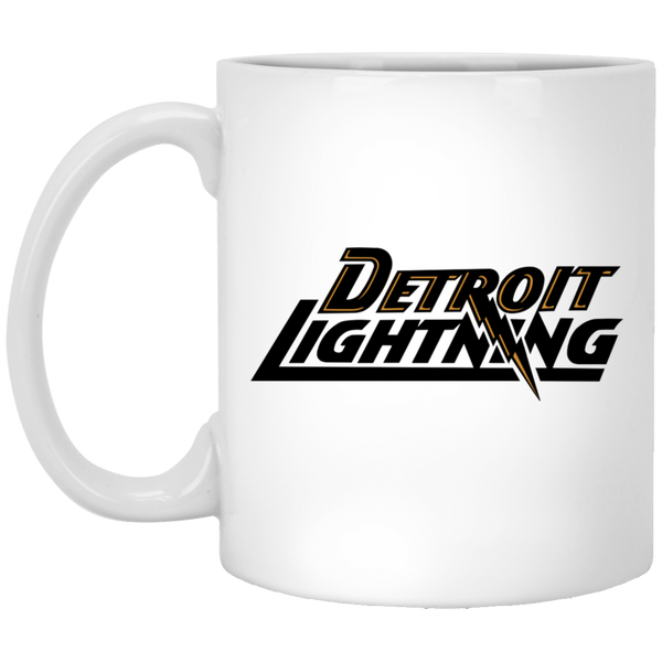 Detroit Lightning Mug 11oz White Glossy Ceramic MISL Soccer color White