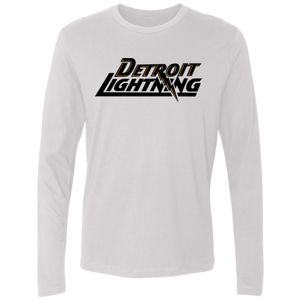 Detroit Lightning Long Sleeve Shirt MISL Soccer color White