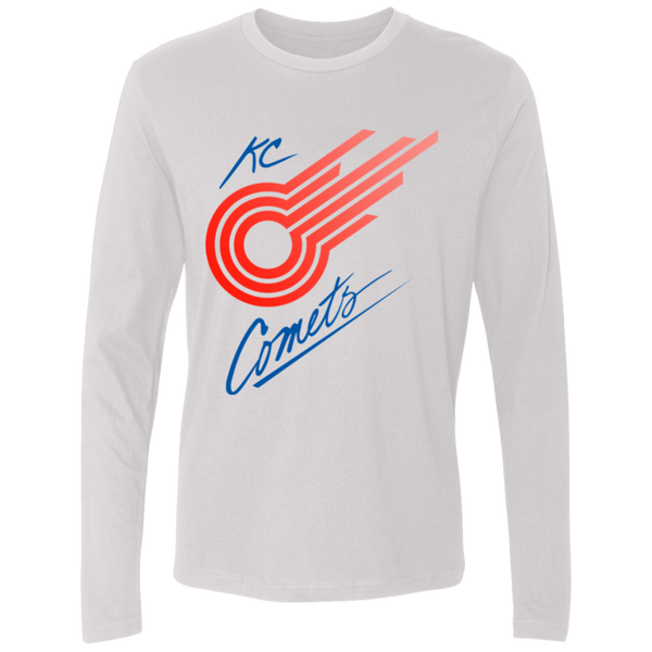 Kansas City Comets Long Sleeve Shirt MISL Soccer color White