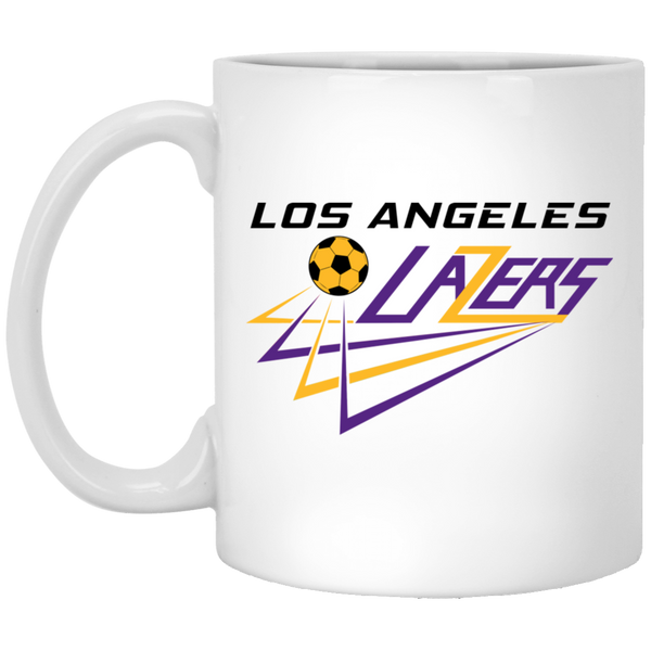 Los Angeles Lazers Mug 11oz White Glossy Ceramic MISL Soccer color White