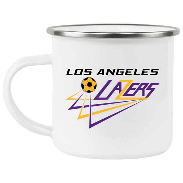 Los Angeles Lazers Camping Mug 12oz Enamel MISL Soccer