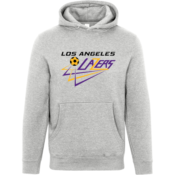 Los Angeles Lazers Hoodie Pullover Premium MISL Soccer color Heather Grey